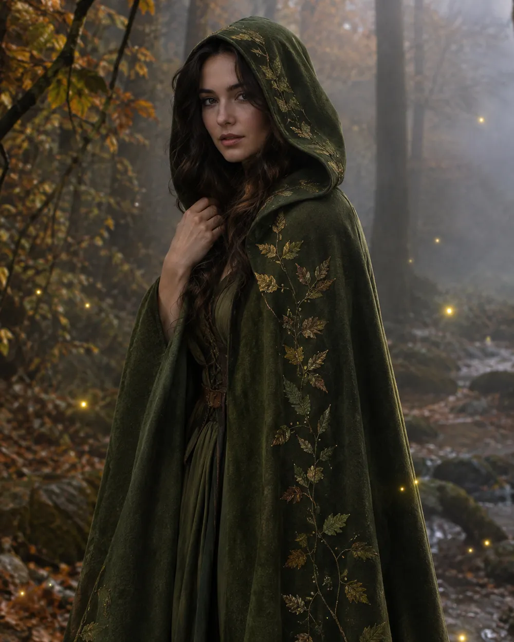 Forest Witch AI Halloween costume portrait